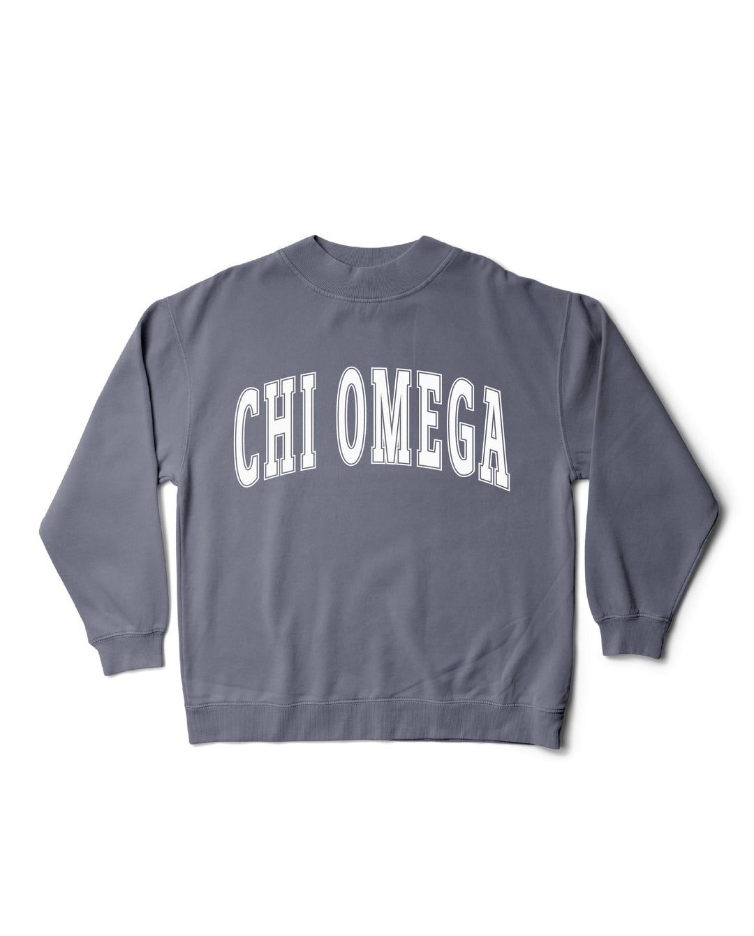 Simple Mock Neck Ocean Sorority Crewneck