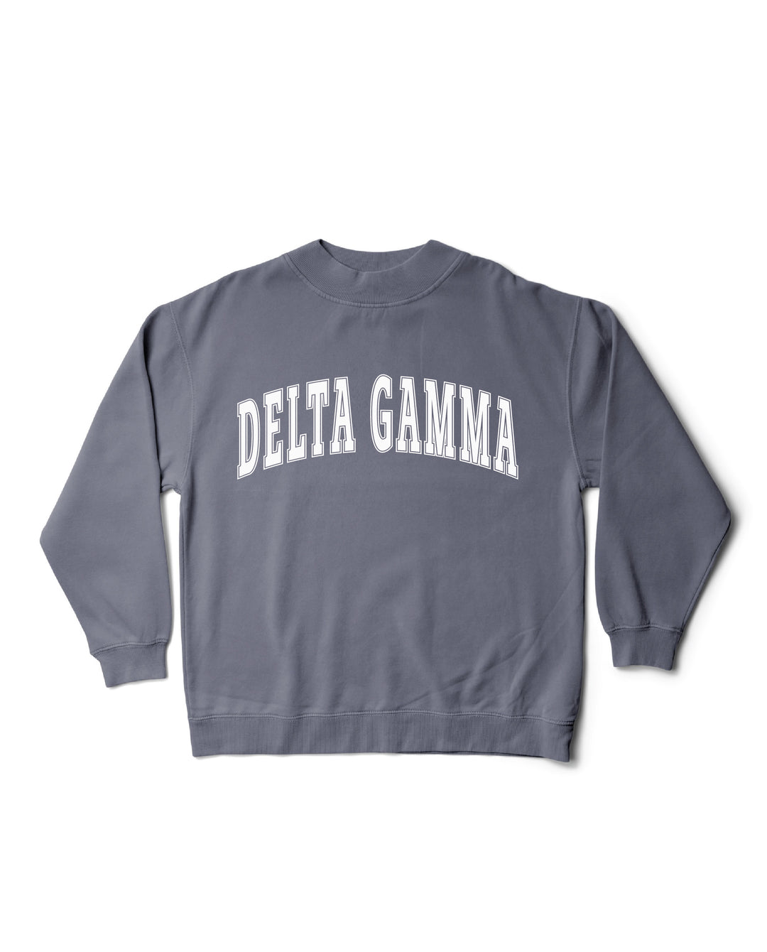 Simple Mock Neck Ocean Sorority Crewneck