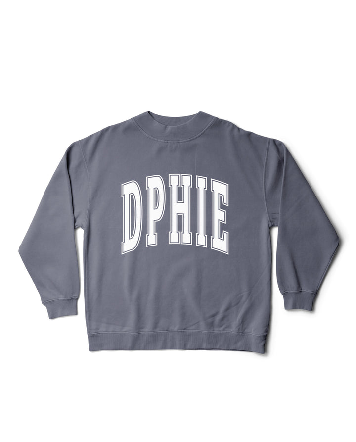 Simple Mock Neck Ocean Sorority Crewneck