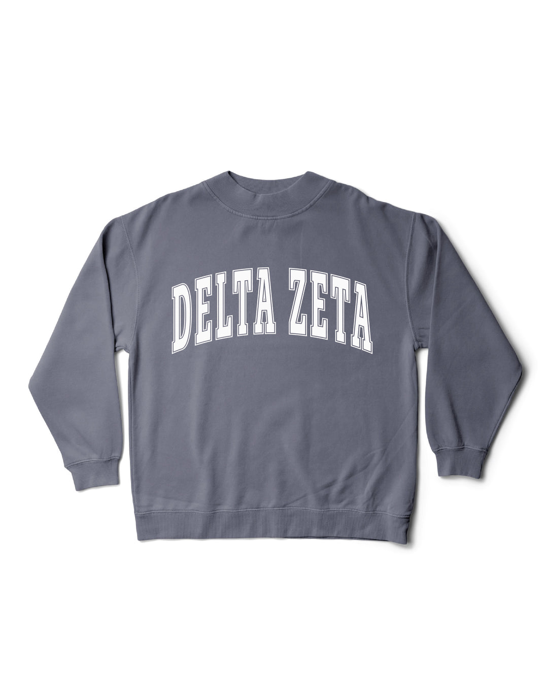 Simple Mock Neck Ocean Sorority Crewneck