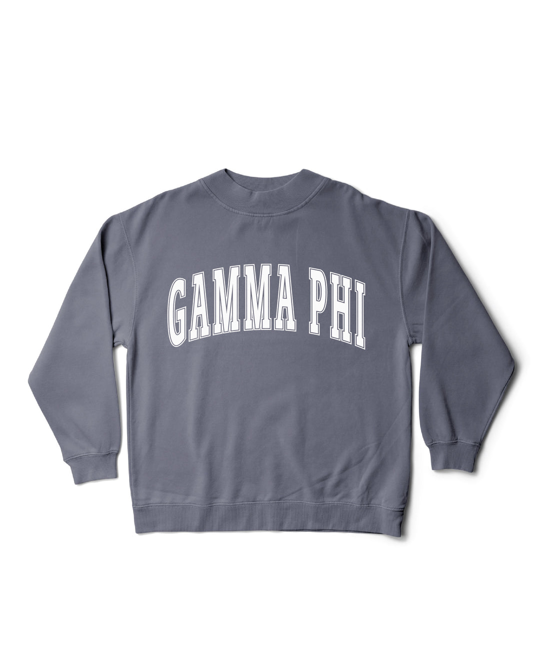 Simple Mock Neck Ocean Sorority Crewneck