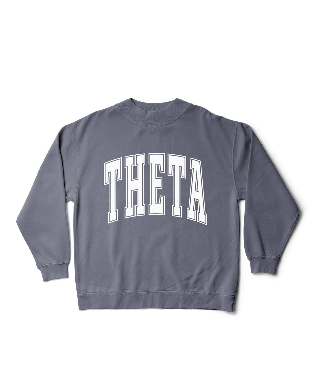 Simple Mock Neck Ocean Sorority Crewneck