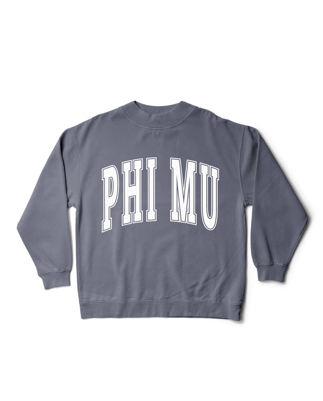 Simple Mock Neck Ocean Sorority Crewneck