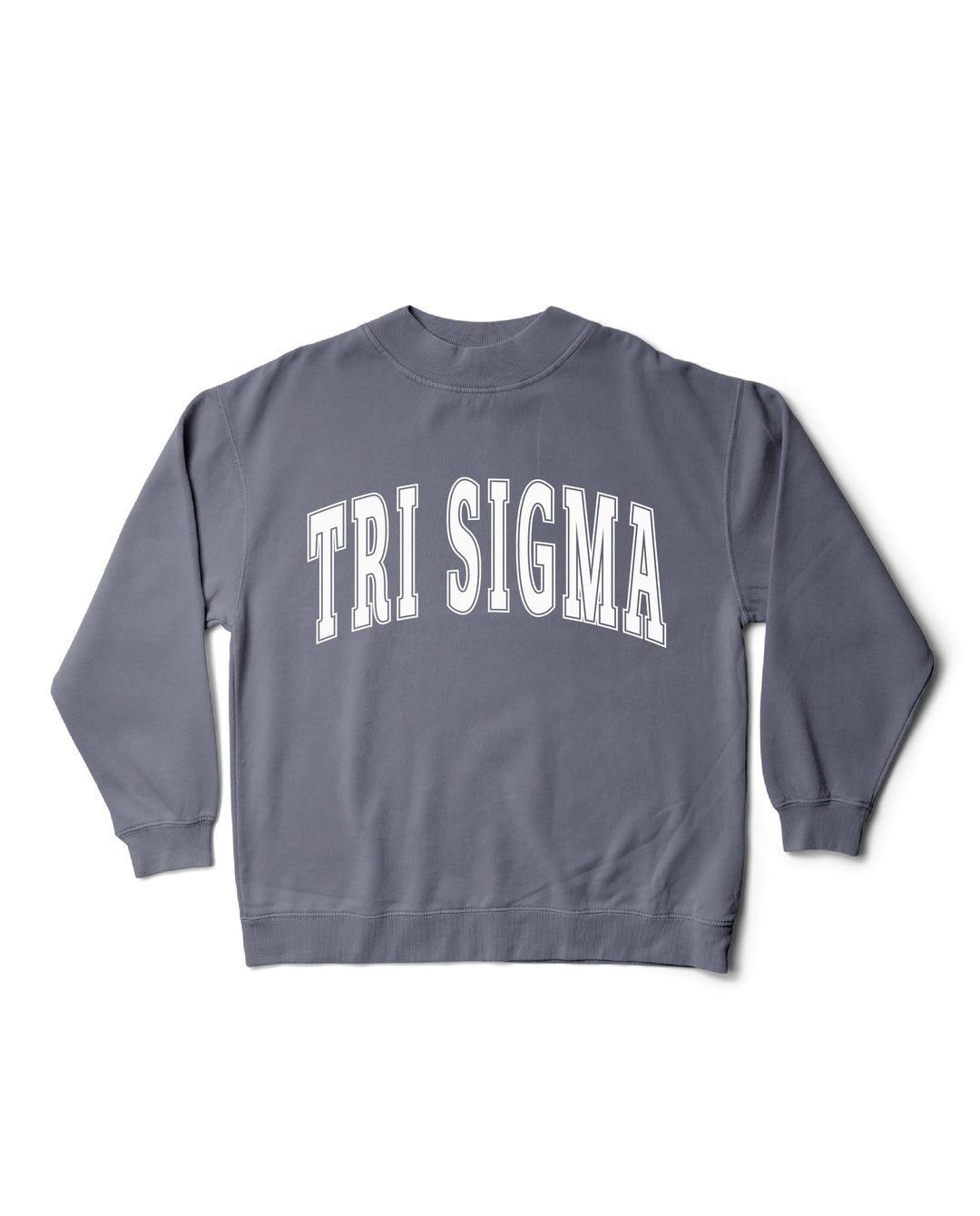 Simple Mock Neck Ocean Sorority Crewneck