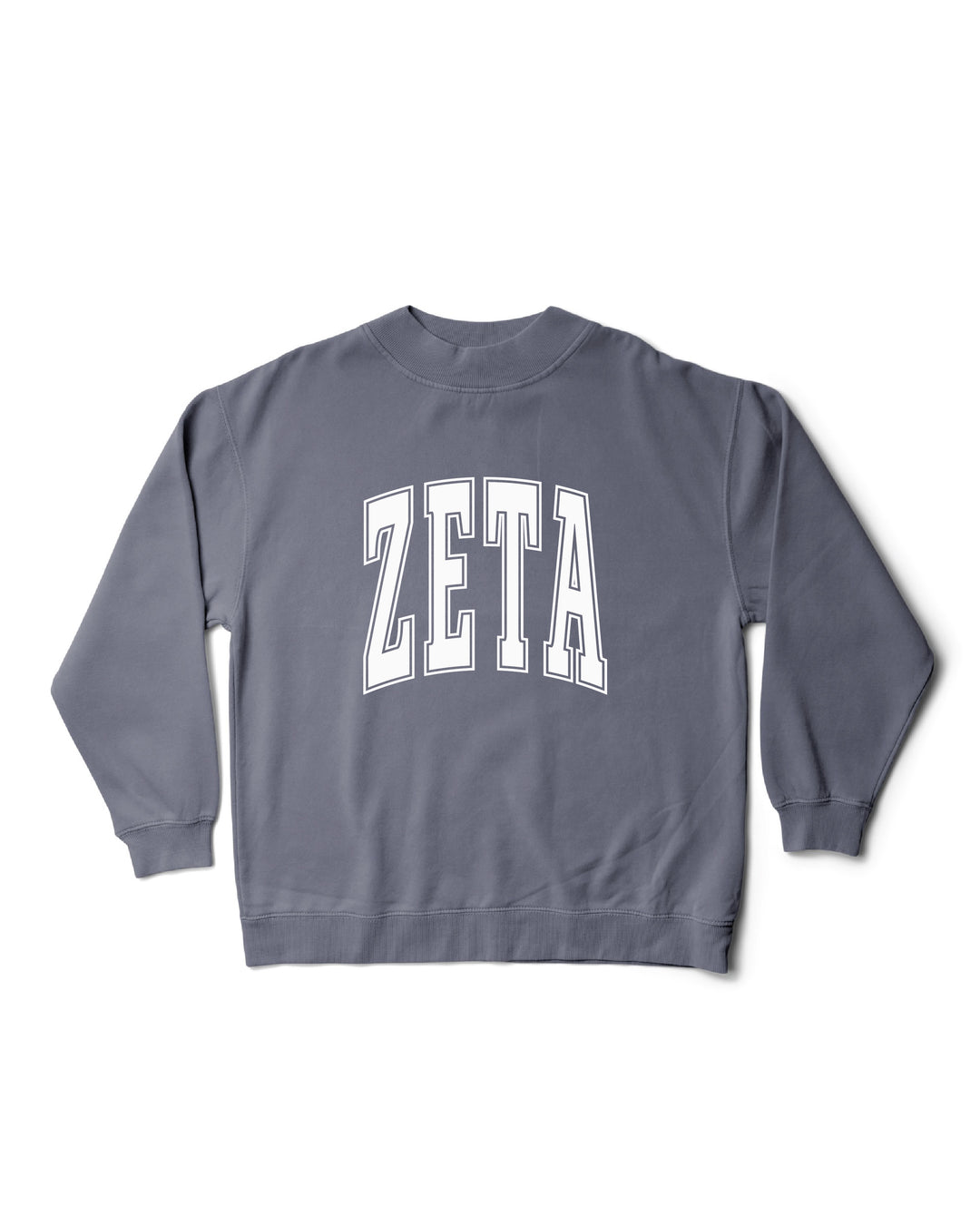 Simple Mock Neck Ocean Sorority Crewneck