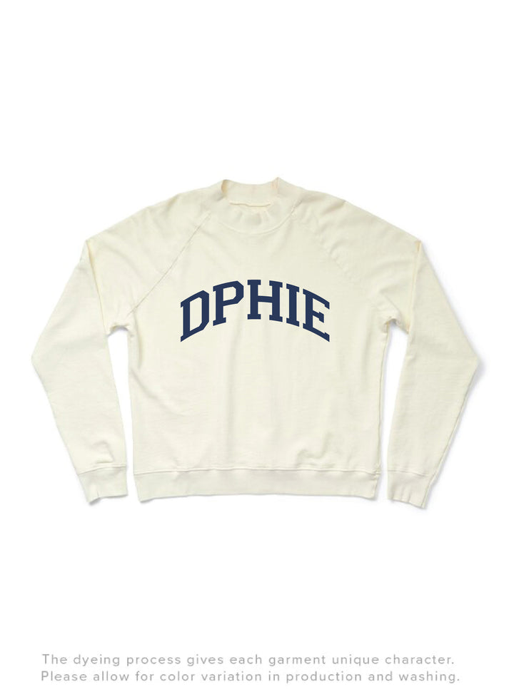 Simple Mock Neck Vanilla Ice Light Weight Sorority Crewneck