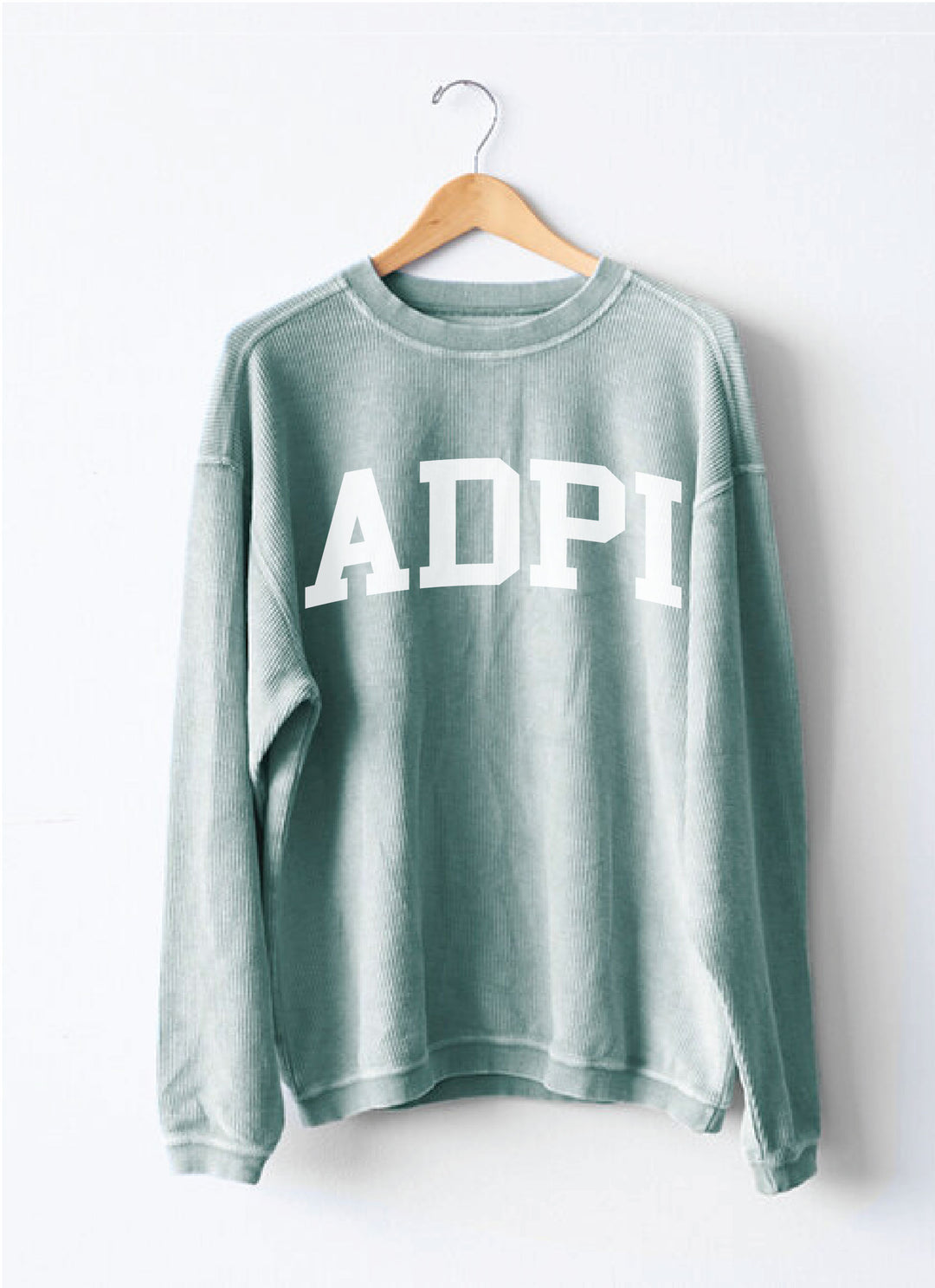 Alpha Delta Pi Simple Corded Crewneck