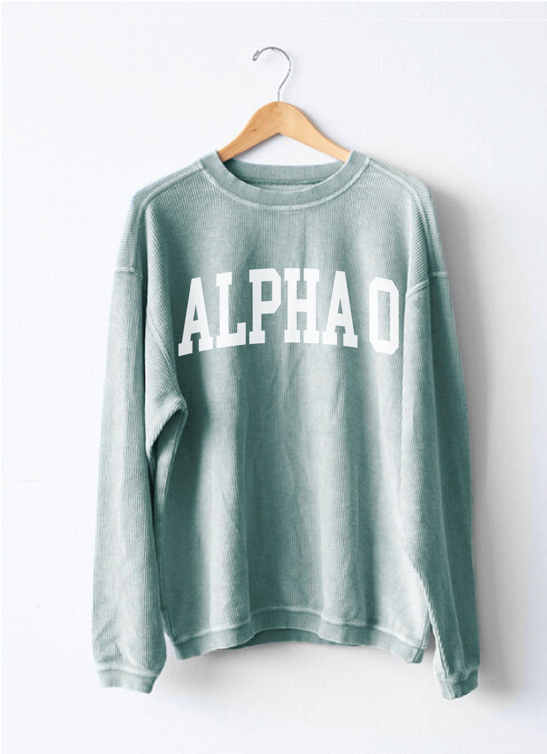 Simple Sorority Corded Crewneck - 2XL - 3XL