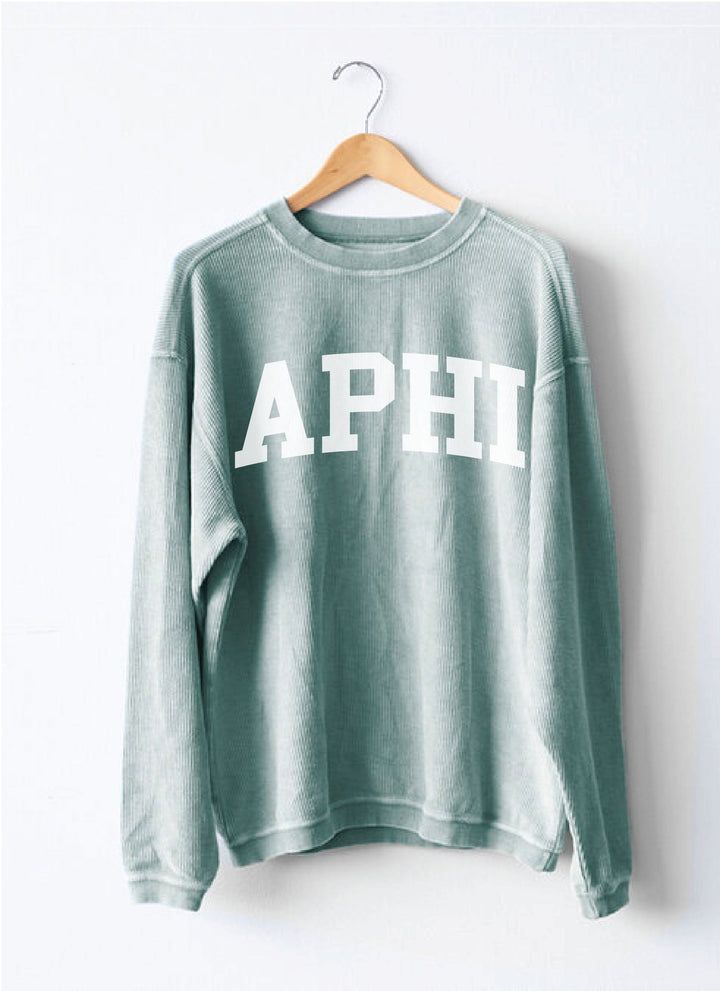 Simple Sorority Corded Crewneck - 2XL - 3XL