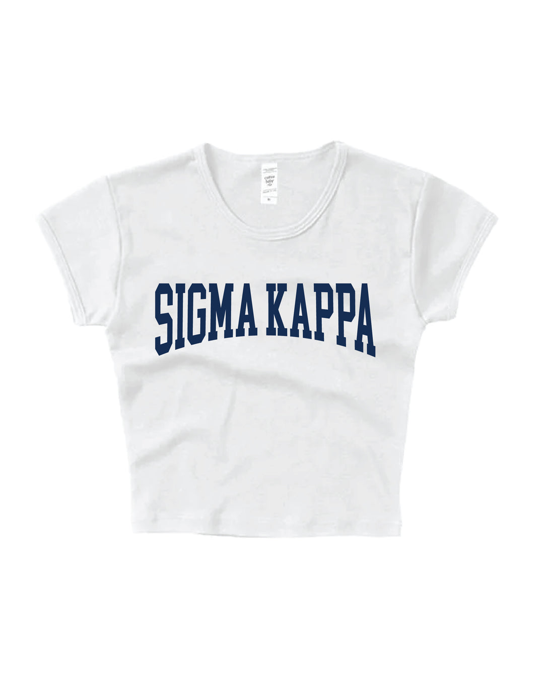 Sigma Kappa Everyday Navy Print Baby Tee