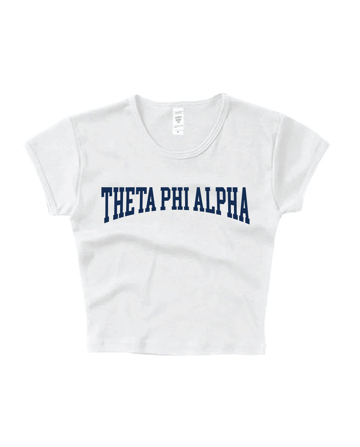 Theta Phi Alpha Everyday Navy Print Baby Tee
