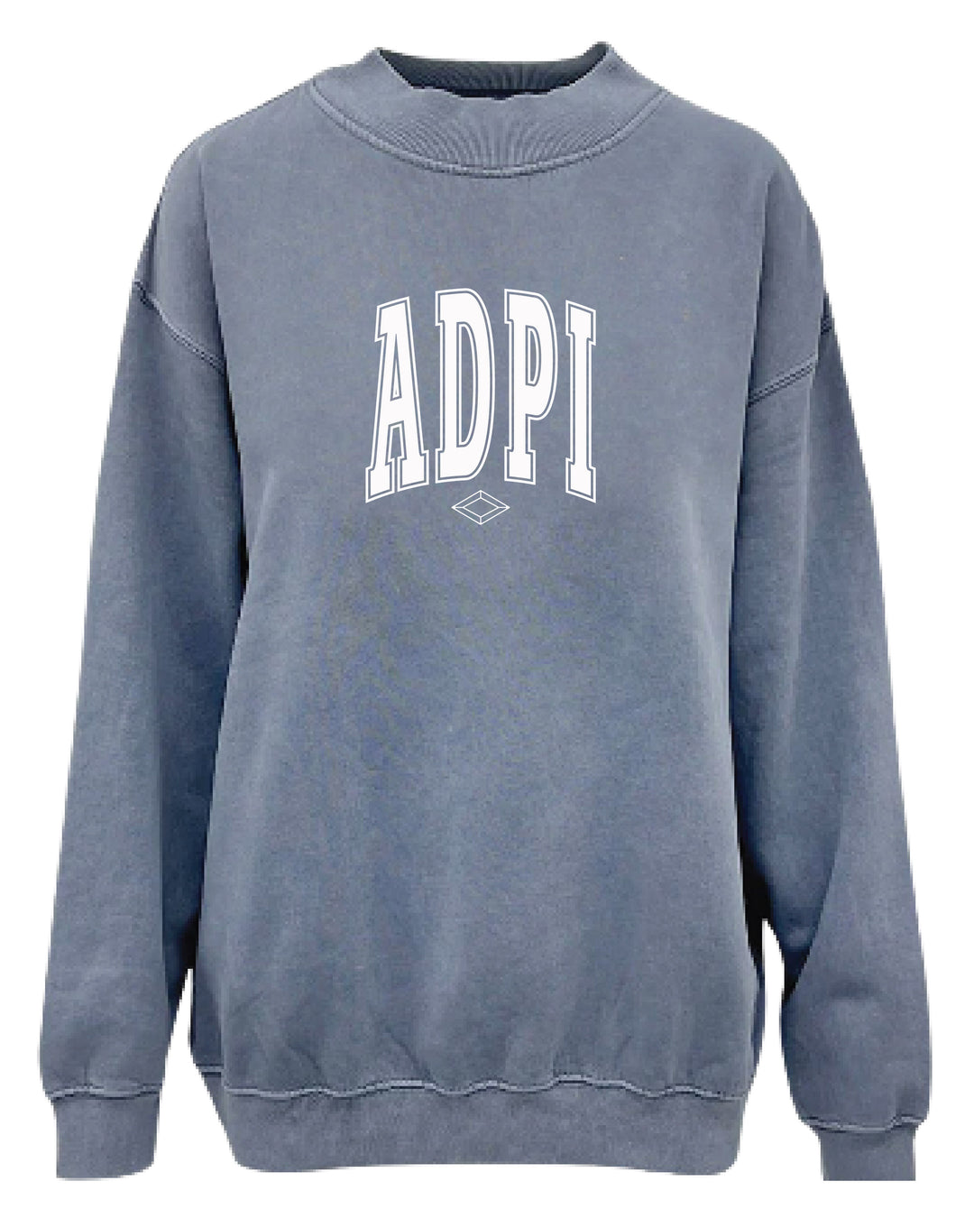 Simple Mock Neck Ocean Sorority Crewneck