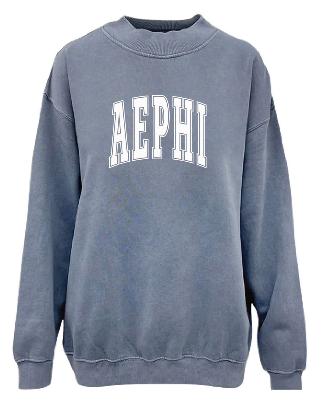 Simple Mock Neck Ocean Sorority Crewneck