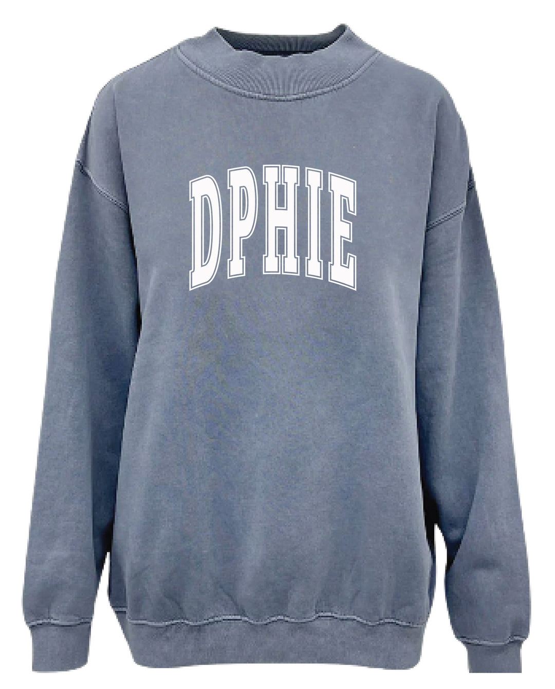 Simple Mock Neck Ocean Sorority Crewneck