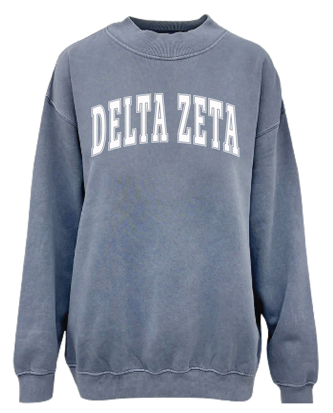 Simple Mock Neck Ocean Sorority Crewneck