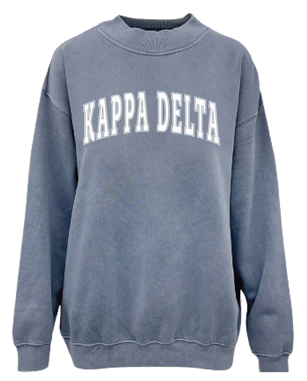 Simple Mock Neck Ocean Sorority Crewneck
