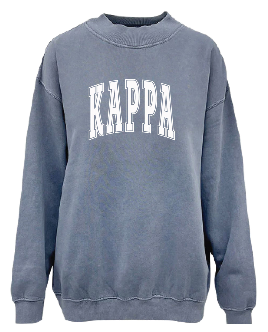 Simple Mock Neck Ocean Sorority Crewneck