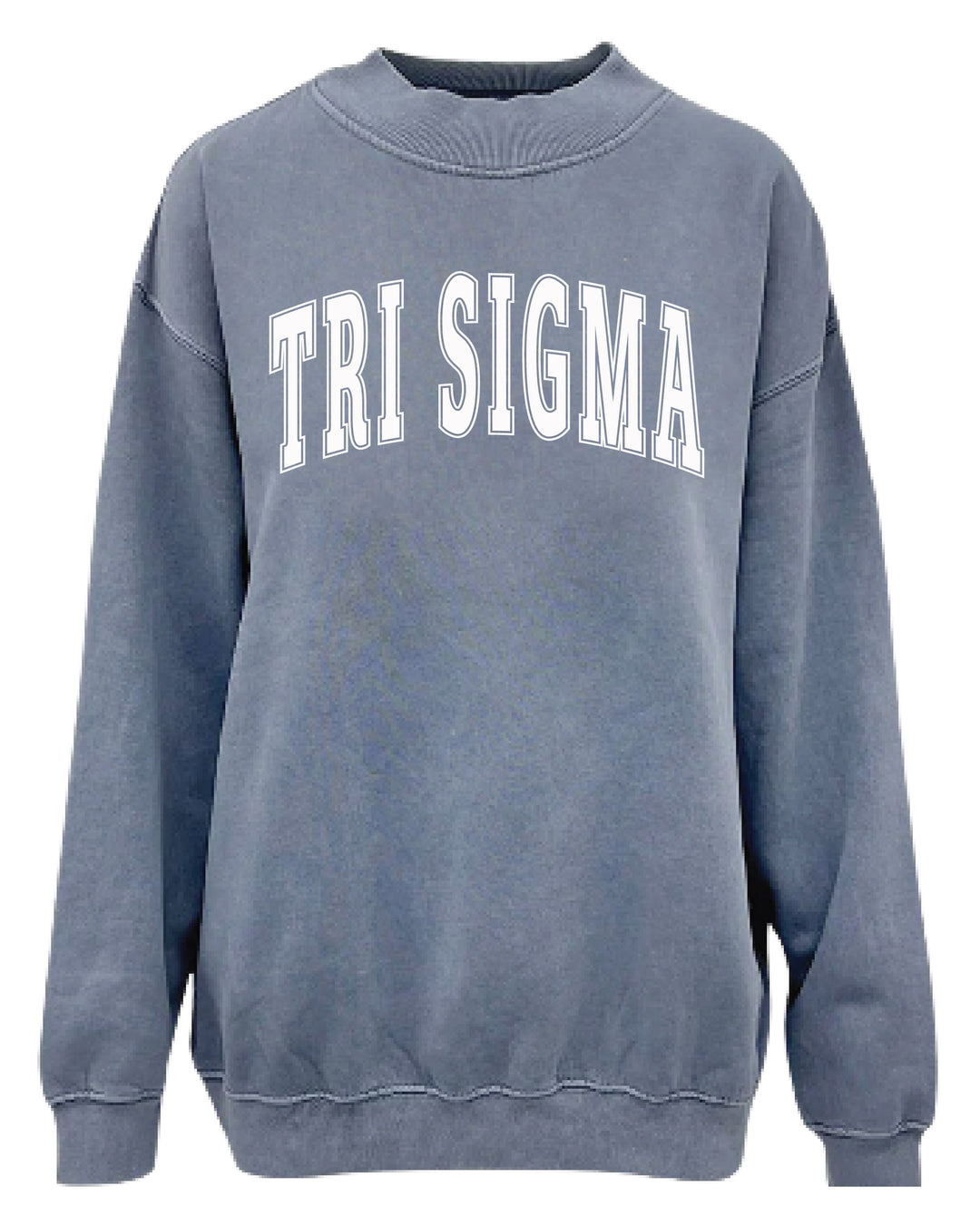 Simple Mock Neck Ocean Sorority Crewneck