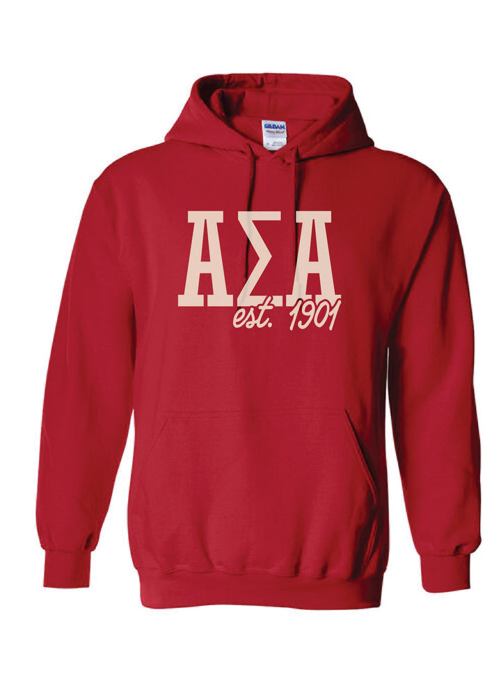 Bold Red Sorority Hoodie