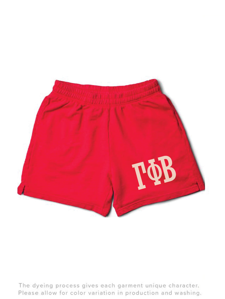 Bold Red Sorority Shorts