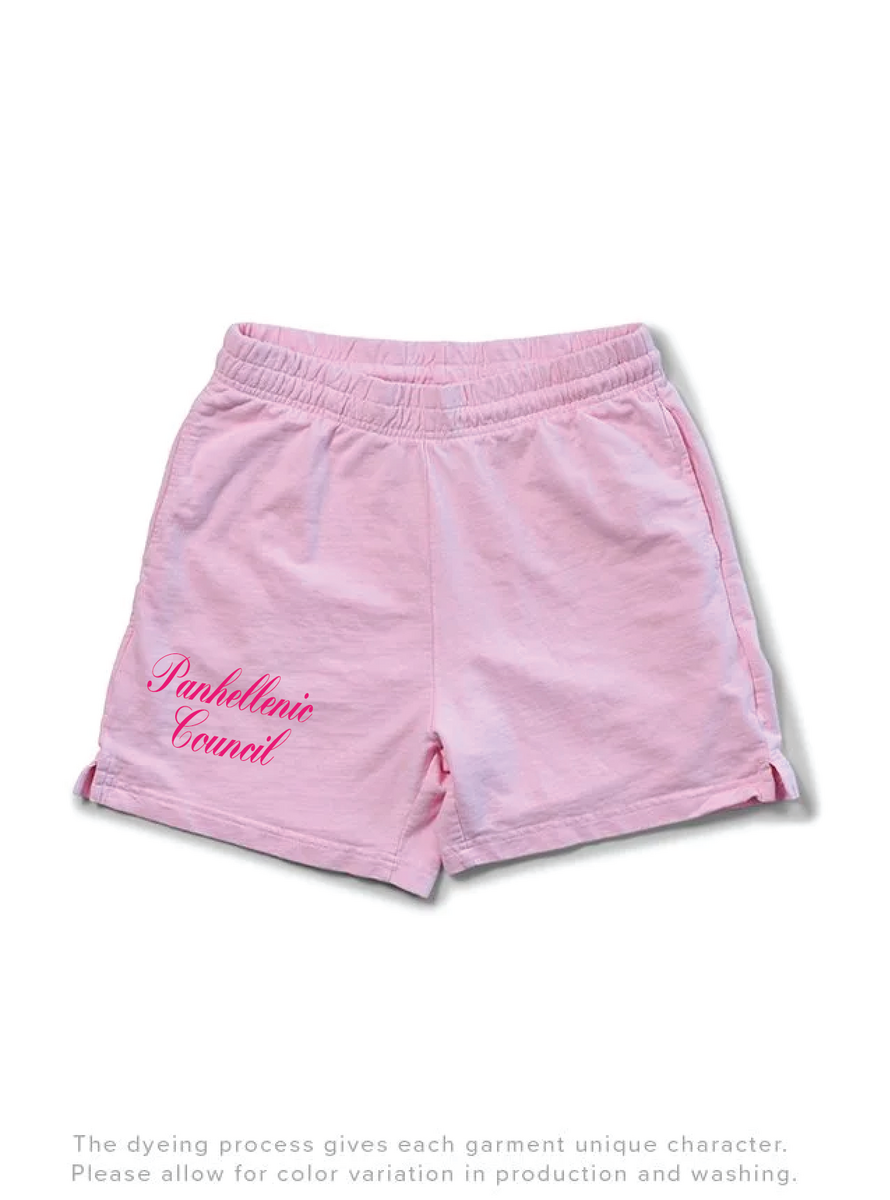 National Panhellenic Conference Bubblegum Script Shorts