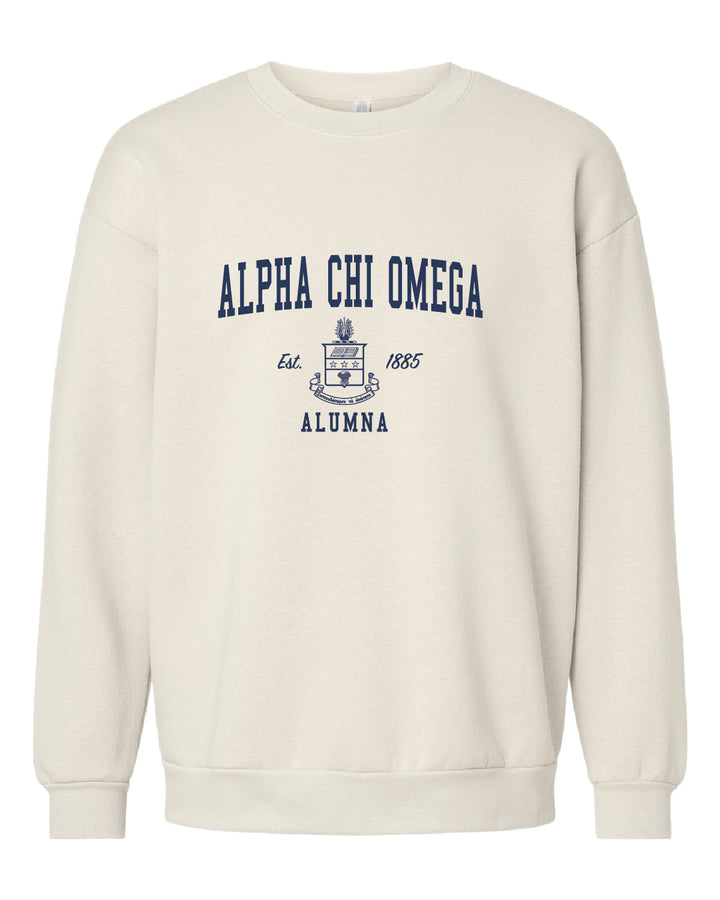 Alumna Vintage Crest Sorority Crewneck