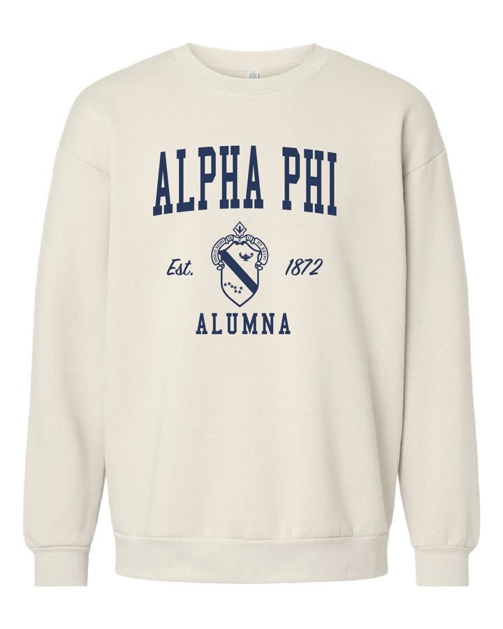 Alumna Vintage Crest Sorority Crewneck