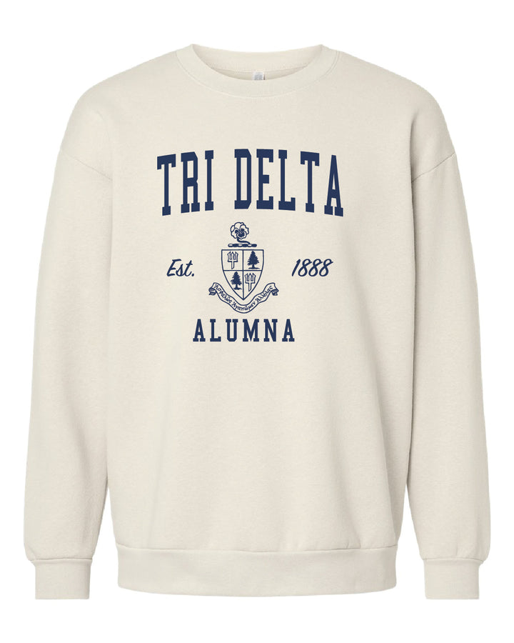 Alumna Vintage Crest Sorority Crewneck