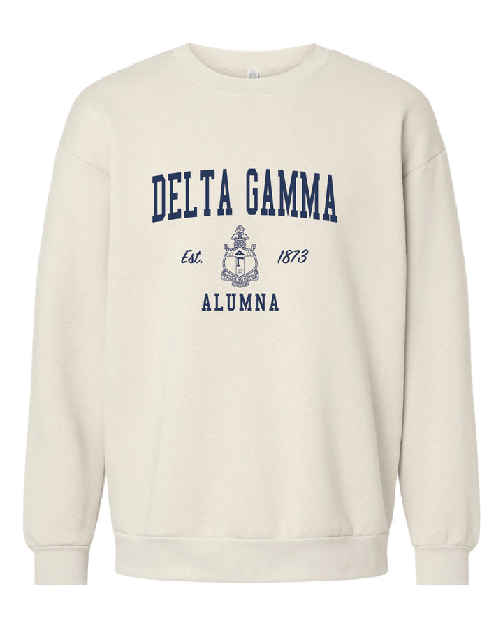 Alumna Vintage Crest Sorority Crewneck