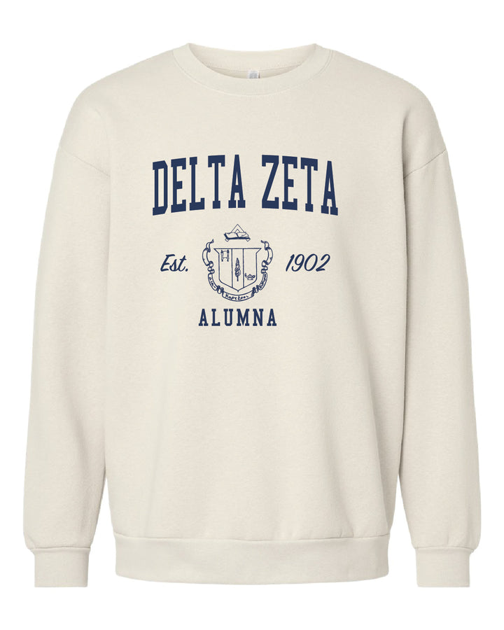 Alumna Vintage Crest Sorority Crewneck