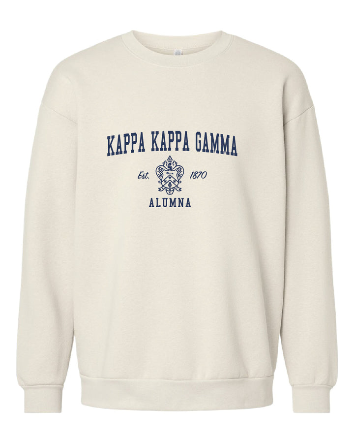 Alumna Vintage Crest Sorority Crewneck - 2XL - 3XL