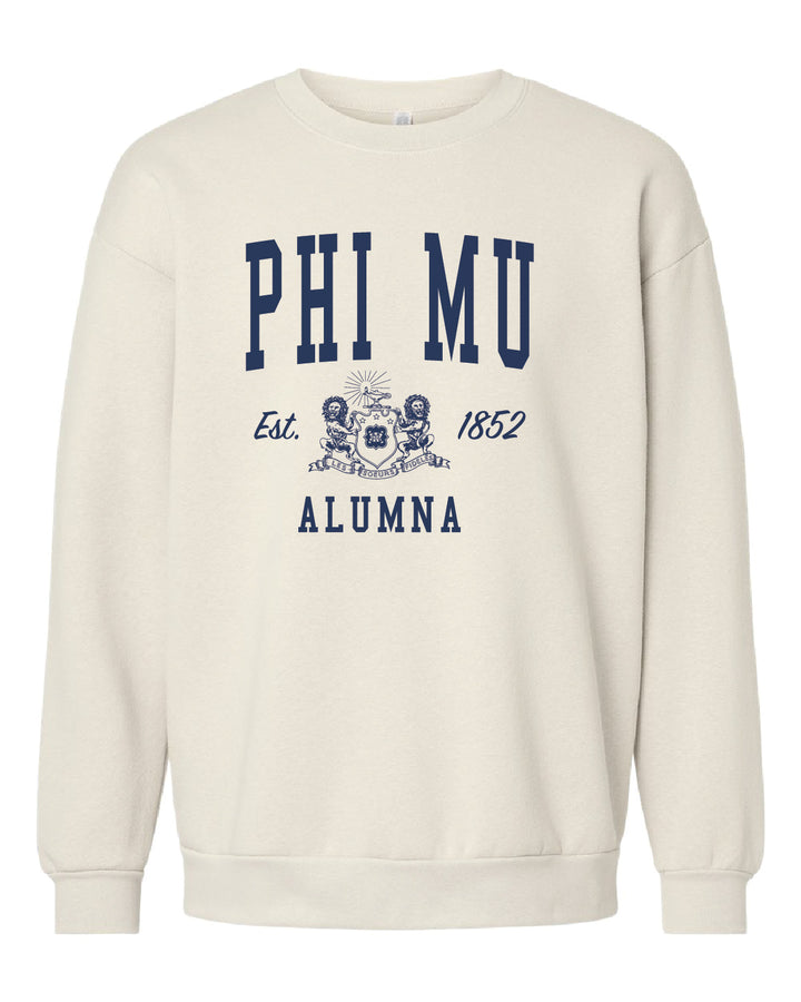 Alumna Vintage Crest Sorority Crewneck