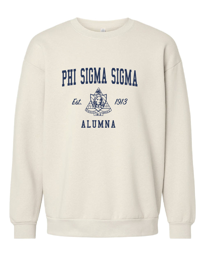 Alumna Vintage Crest Sorority Crewneck