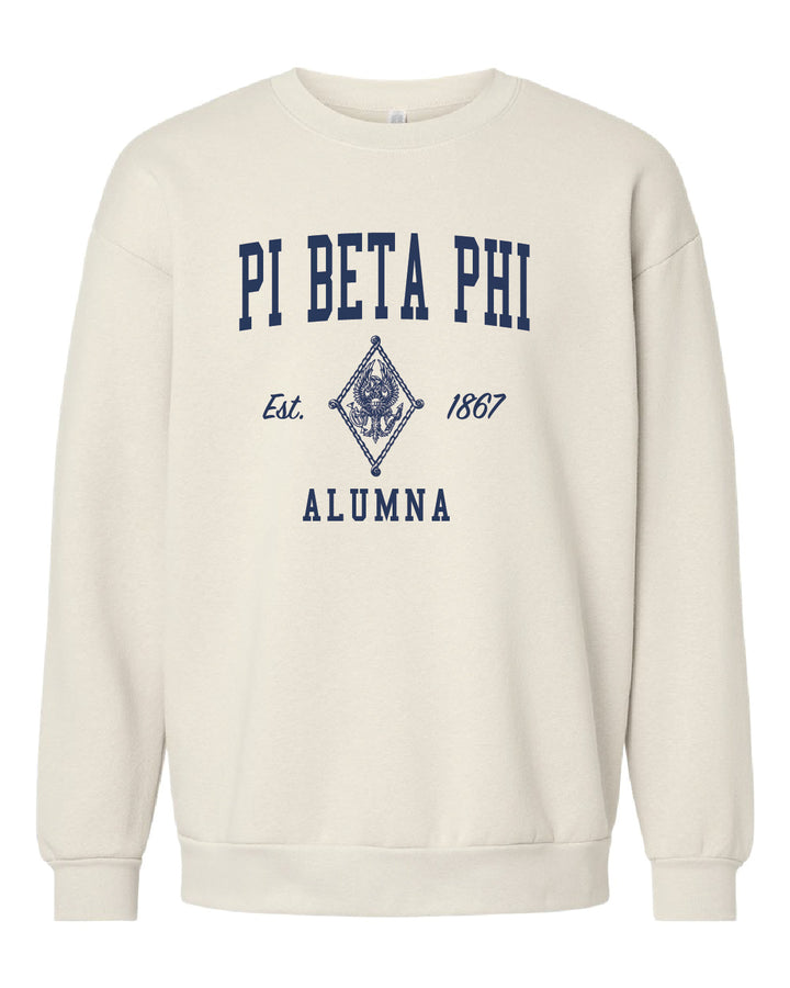 Alumna Vintage Crest Sorority Crewneck