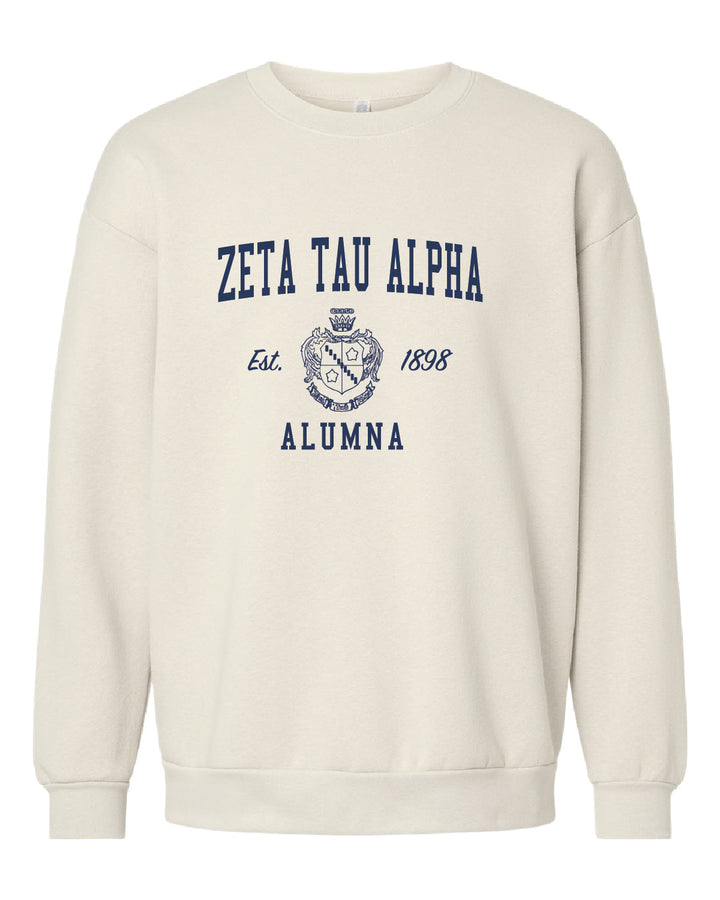 Alumna Vintage Crest Sorority Crewneck