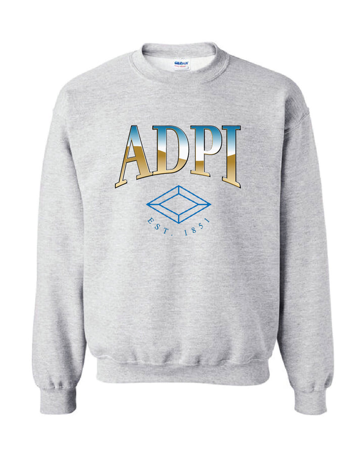 Alpha Delta Pi Classic Crest Crewneck