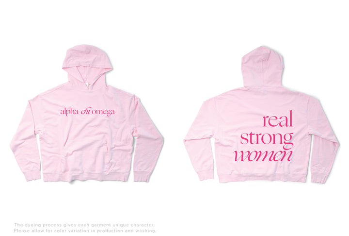 Sorority Motto Lightweight Bubblegum Hoodie - 2XL