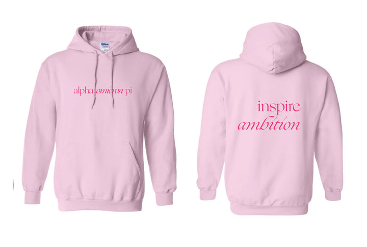 Sorority Motto Light Pink Hoodie
