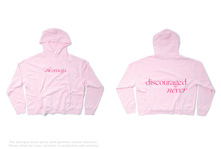 Sorority Motto Lightweight Bubblegum Hoodie