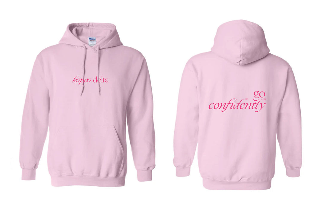 Sorority Motto Light Pink Hoodie