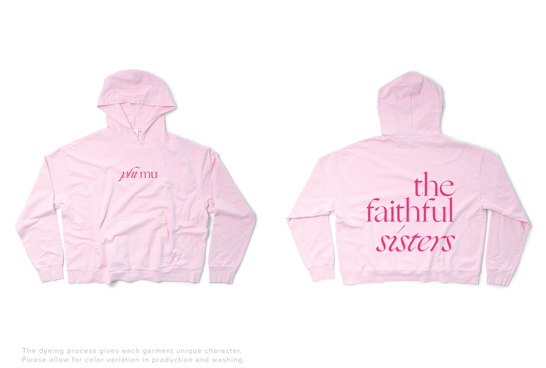 Sorority Motto Lightweight Bubblegum Hoodie