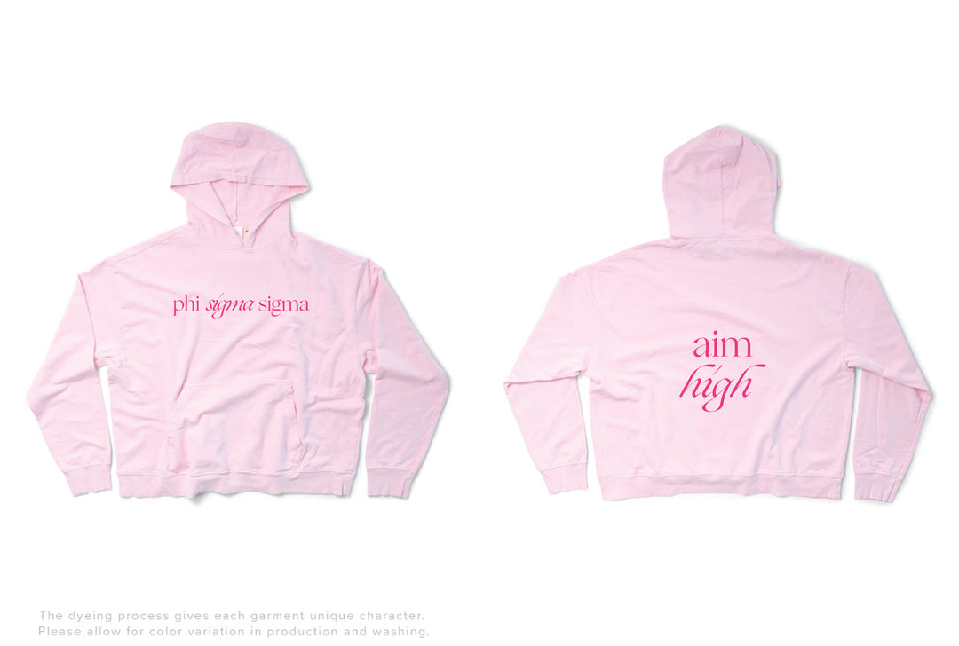 Sorority Motto Lightweight Bubblegum Hoodie - 2XL