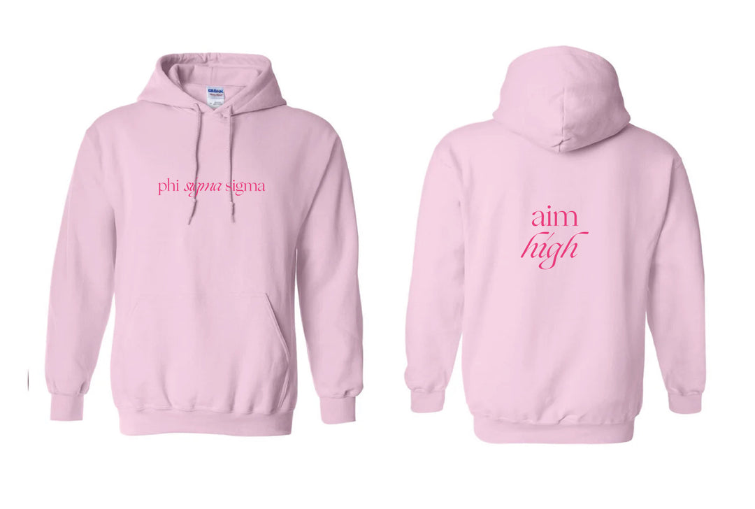 Sorority Motto Light Pink Hoodie