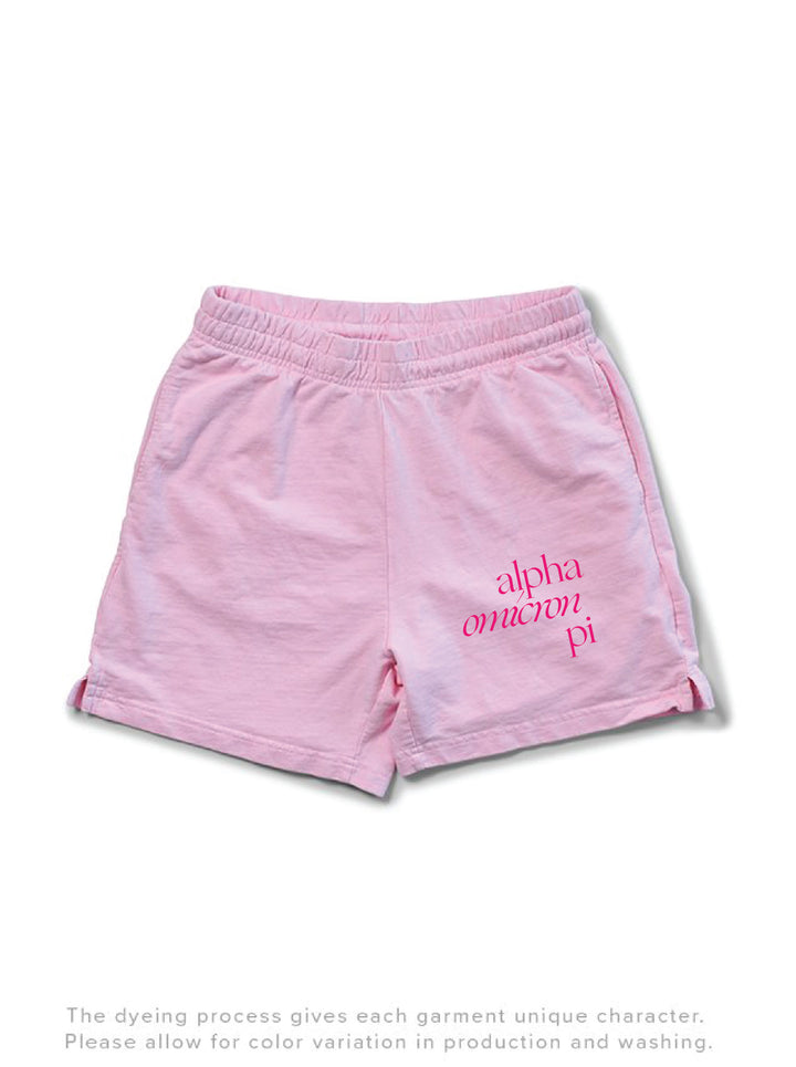 Sorority Motto Lightweight Bubblegum Shorts