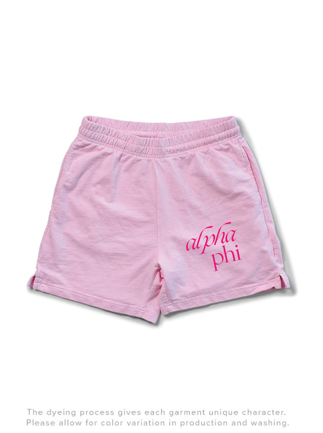 Sorority Motto Lightweight Bubblegum Shorts