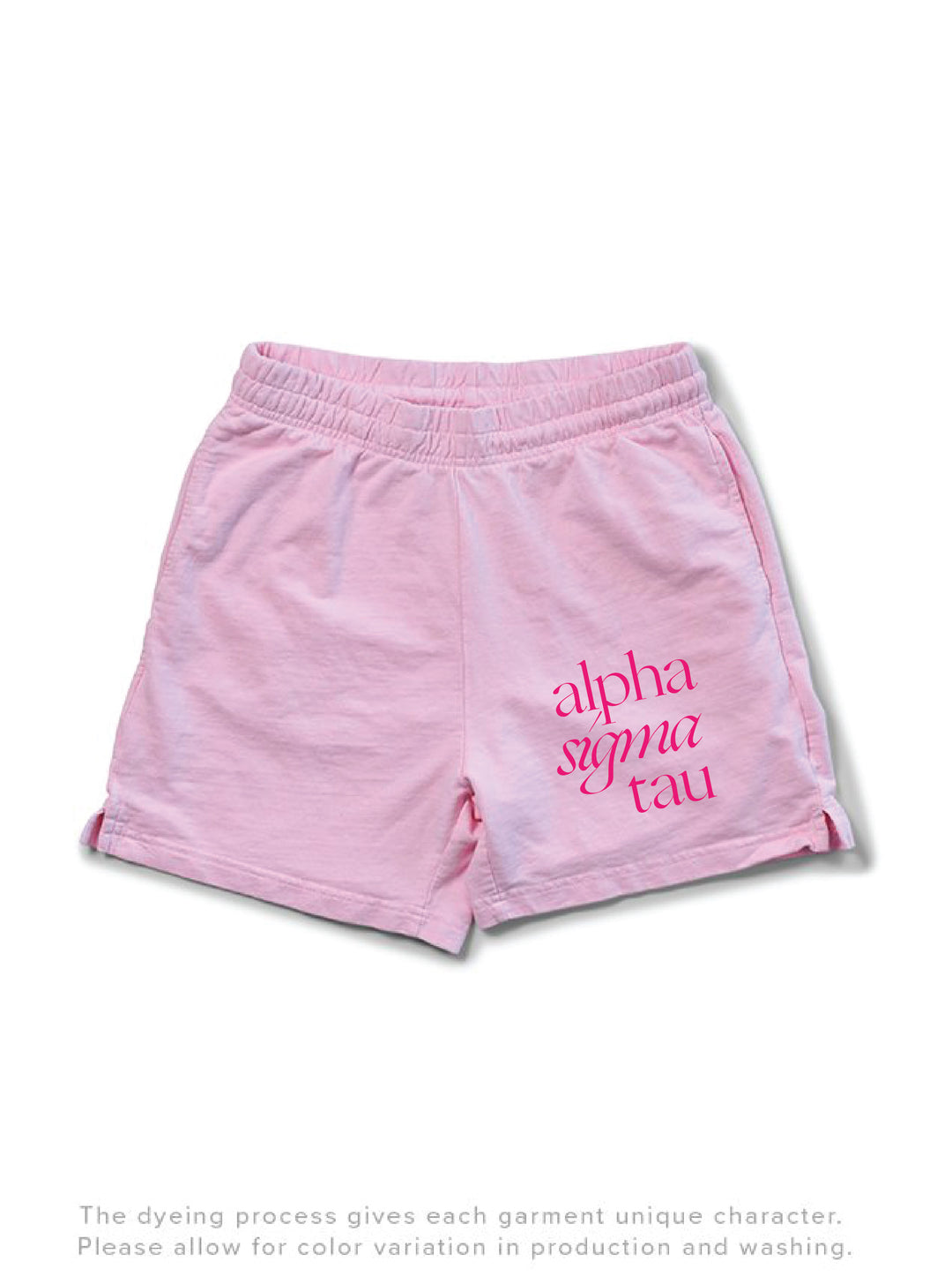 Sorority Motto Lightweight Bubblegum Shorts