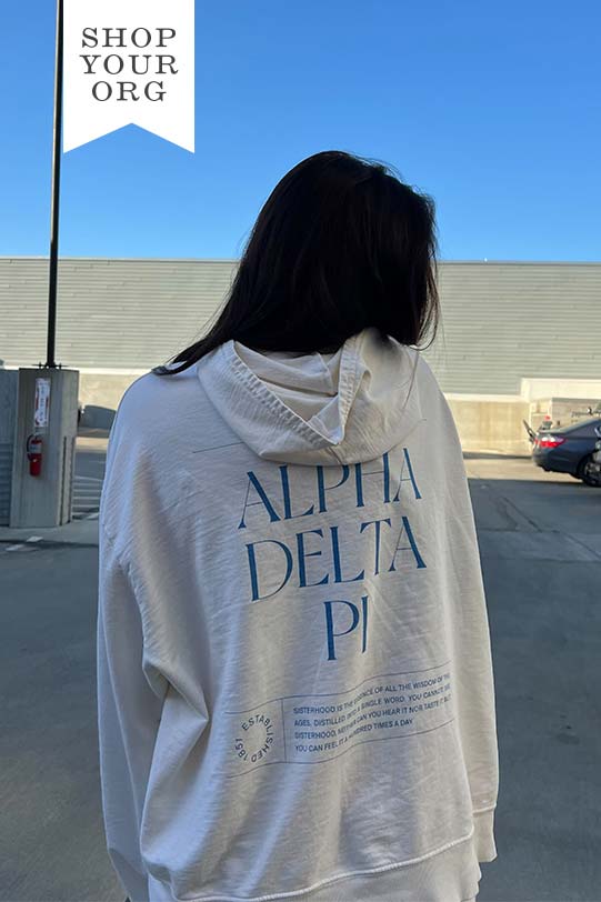 Vanilla Ice Alpha Delta Pi Sisterhood Matching Set Light Weight Hoodie