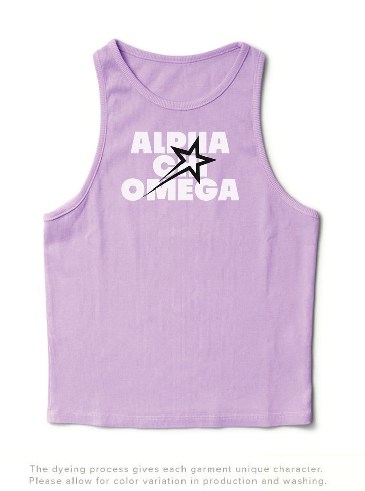 Lavender Haze Star Sorority Tank