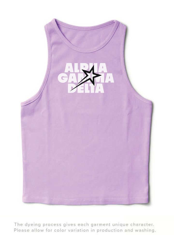 Lavender Haze Star Sorority Tank