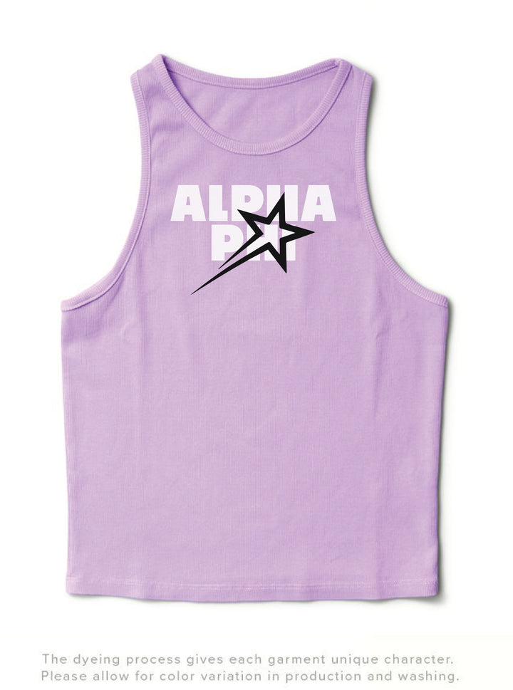 Lavender Haze Star Sorority Tank